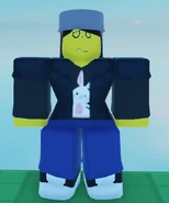 Aubree in-game, seen from the front.