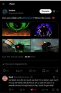 Confirmation that the collab would've been be planned soon, along with an estimated plan date.
