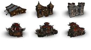 Garnisonsgebäude: , Stufe 1-3