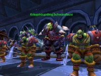 Kriegshäuptling Schwarzfaust beim Schach-Event von Karazhan