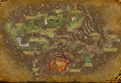 Karte von Hyjal in WoW: Cataclysm