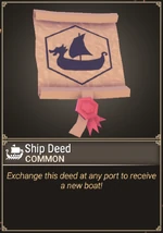 Consumable-Common-Ship Deed