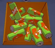 Cans of Slurp
