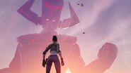 Towering over the Helicarrier - Galactus - Fortnite