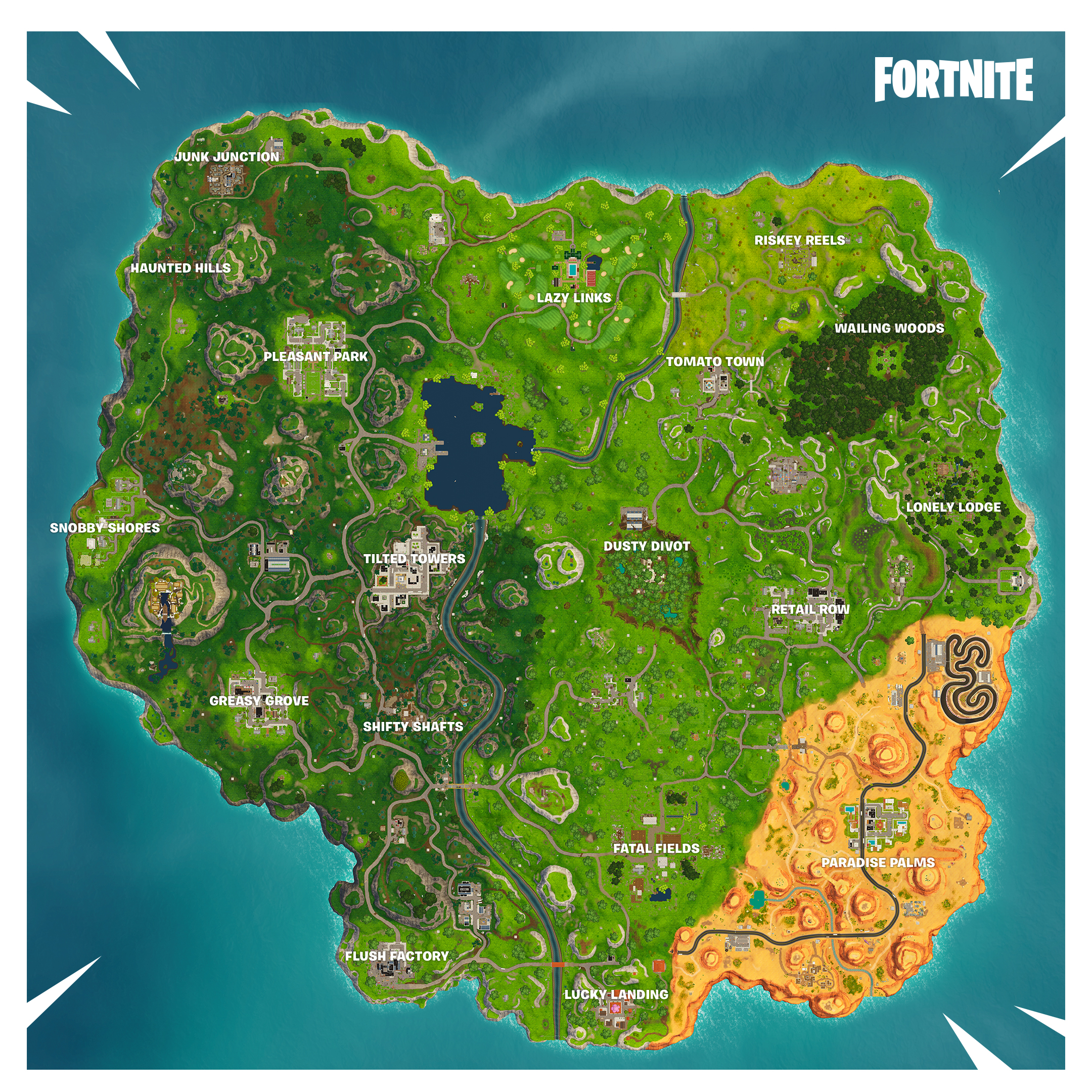 Carte Fortnite Saison 15, Chapitre 2 saison 5 - Gamosaurus