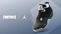 Air Jordan 4 'Black Anthracite' - Promo - Fortnite