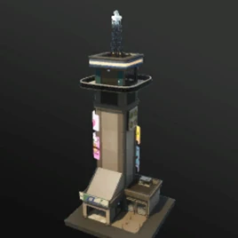 Neo Tilted Clock Tower - Prefab - Fortnite