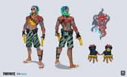 Concept Art for King Krab by Matthew Lau