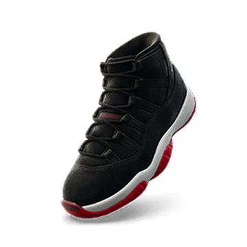 Air jordan 11 red and black top