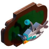 Silver Thermal Fish Plaque - Decoration - LEGO Fortnite