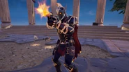 Ares holding a Modular Ranger Pistol