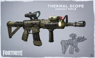 Thermal Scoped Assault Rifle - Concept Art - Fortnite