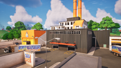 Slappy Shores (Factor Duice Factory - hlavná budova) - Umiestnenie - Fortnite