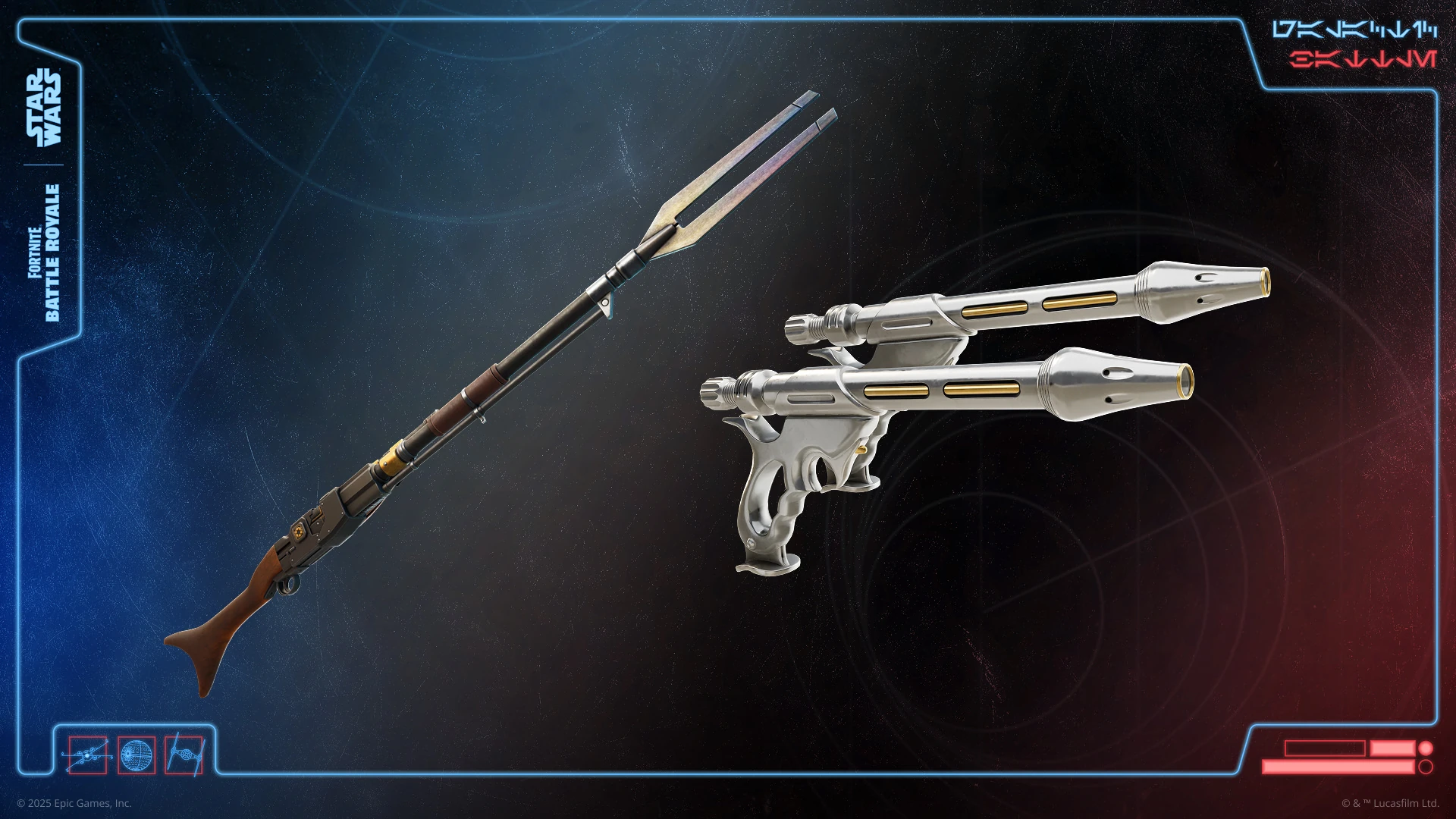 Amban Sniper Rifle and WESTAR-34 Blaster Pistols - Promo - Fortnite