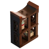 Palatial Shelves - Brown - Furniture - LEGO Fortnite