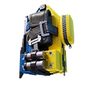 Sleek Strike (Blue-Yellow) - Back Bling - Fortnite