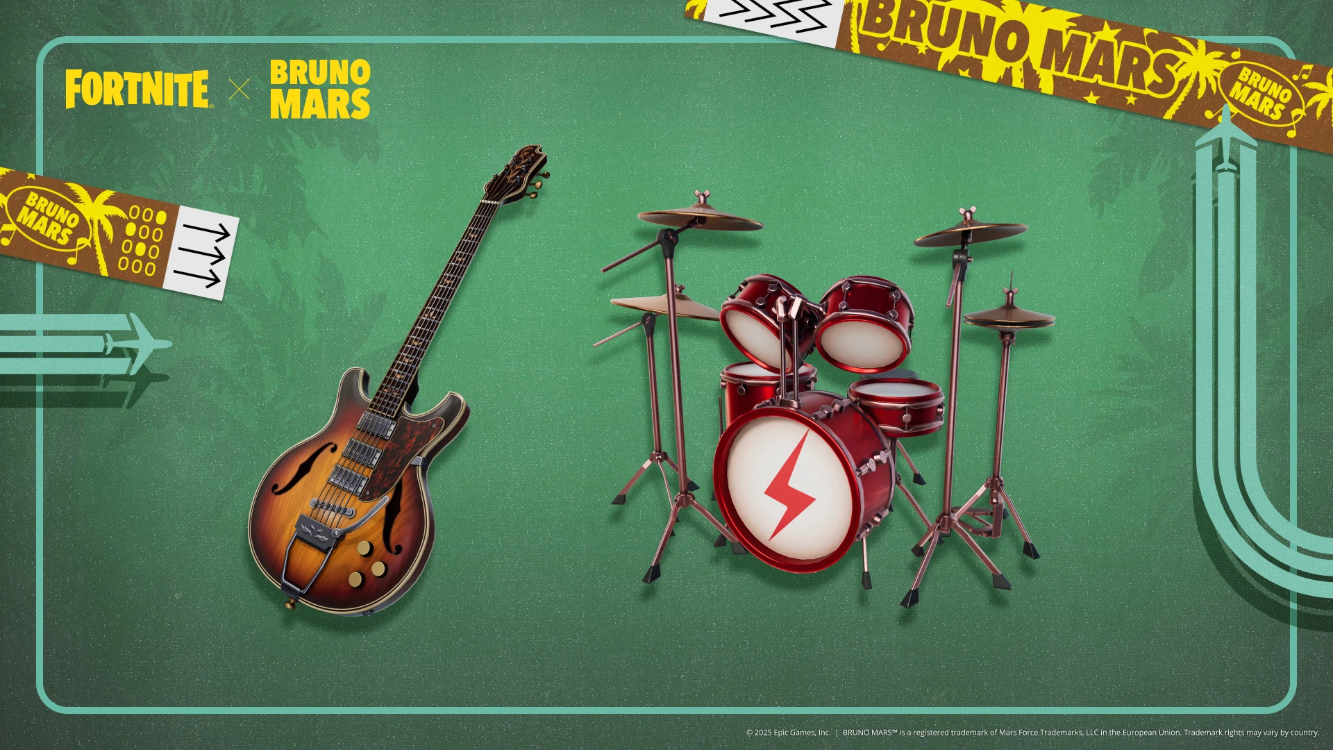 Last Reprise Guitar and Red Hearts Kit - Promo - Fortnite Festival