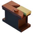 Splintered Counter - Small - Furniture - LEGO Fortnite