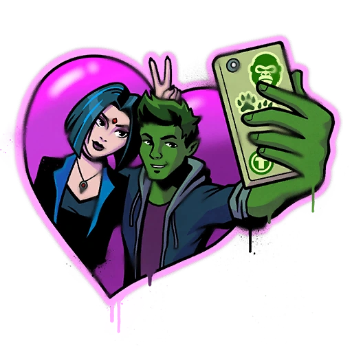 Beast Boy And Raven Fortnite Spray Beast Boy Raven Fortnite Wiki Fandom