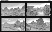 Sketches for Slappy Shores by Linfeng Dai