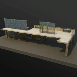 Ruined Basketball Court - Prefab - Fortnite