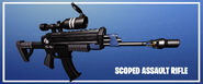Promotional Image for the Scoped Assualt Rifle in the v1.6.3 Patch Notes.
