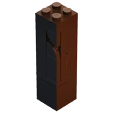 Umber Half Wall - Building Part - LEGO Fortnite
