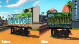 Moisty Mire Signage - Location - Fortnite