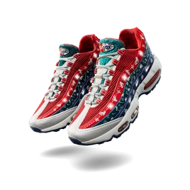 Nike Air Max 95 'Ugly Christmas Sweater' (Glow - On - Featured) - Kicks - Fortnite