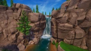 Waterfall (Golden Coast - Boreal Forest - 1) - Unnamed Location - Fortnite.png (3.71 MB) Waterfall (Near Pumping Station; Removed in Update v40.00)