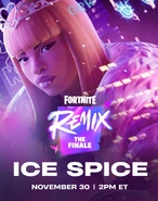 Promotional Image for Ice Spice's appearance in Remix: The Finale