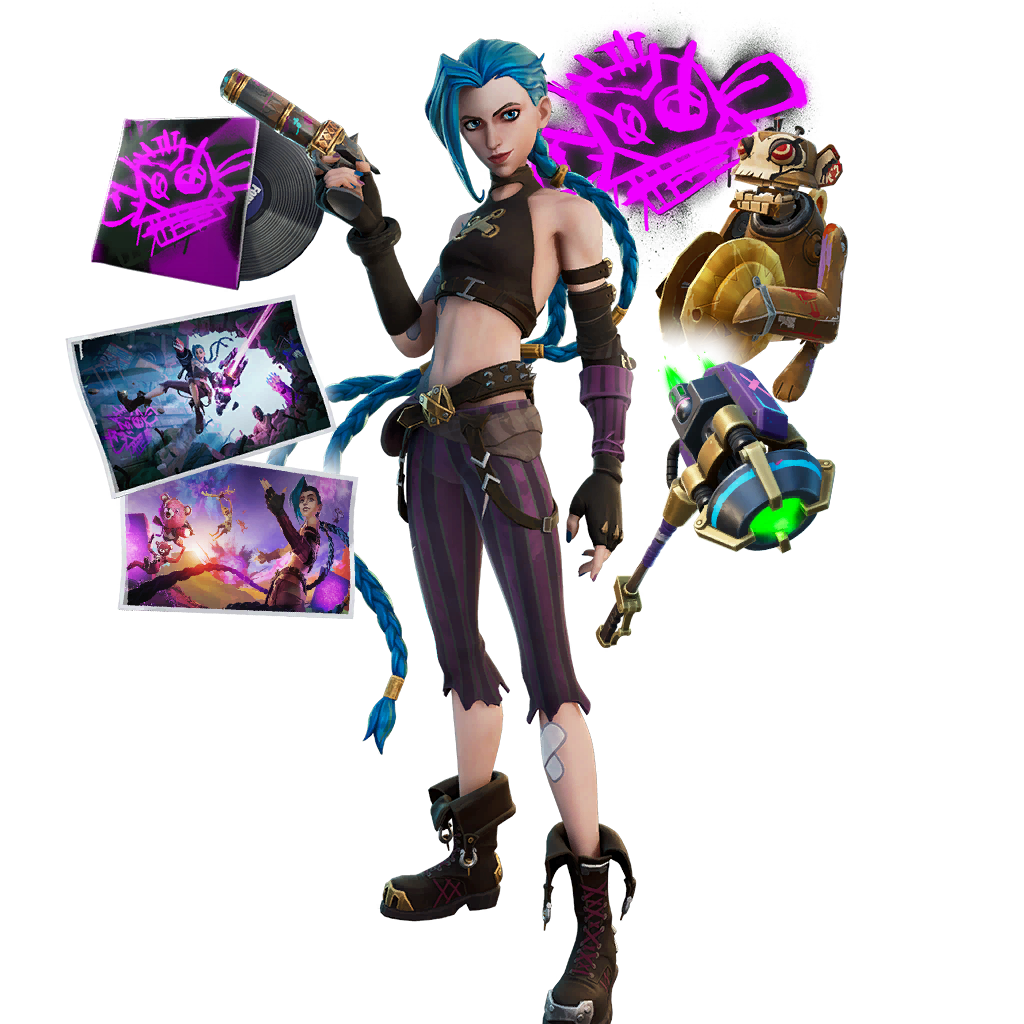 NEW Arcane Jinx Skin in Fortnite! (League of Legends Collaboration