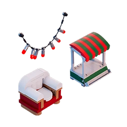 Winterfest Market 1 - Decor Bundle - LEGO Fortnite
