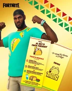 Promotional Image on Instagram for LeBron's Taco Tuesday style