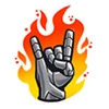 Flaming Horns - Emoticon - Fortnite
