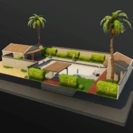 Paradise Palms Hotel Pool - Prefab - Fortnite