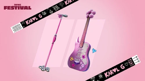 Bichota Mic and Bichota 6-String Guitar - Promo - Fortnite Festival