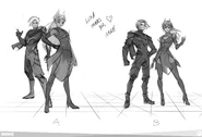 Concept Art for Oathbound Lexa & Orin's poses by ??? (Lexa thanks you, <3 Mahdy!)