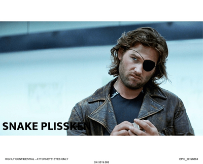 Snake Plissken - Court Document - Fortnite