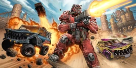 Hot Rod T-60 Power Armor (Full) - Loading Screen - Fortnite