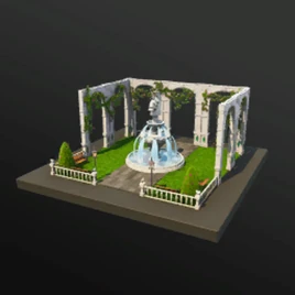 Princess Castle Garden Fountain - Prefab - Fortnite
