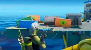 A container at The Rig