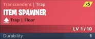 Early Item Spawner in Creative with Transcendent rarity