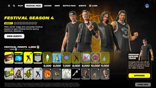 Season 4 Festival Pass - Promo - Fortnite Festival