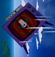The Krusty the Clown Show curtains