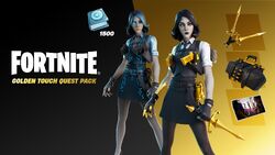 How to get Fortnite female Midas Marigold skin, Golden Touch Challenge  Pack price