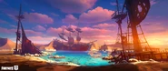 Concept Art for Shipwreck Shallows by Loopsin