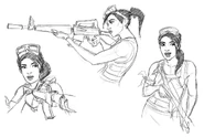 Female Soldier (Sketch - No Logos)