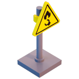 Supernova "Firepower Warning" Sign - Decoration - LEGO Fortnite