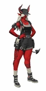 Old Concept art for Desdemona, from an Epic Games survey